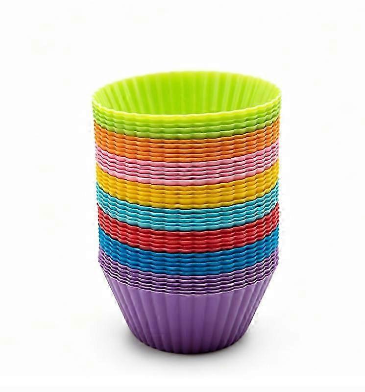 40pc Vibrant Reusable Muffin Liners