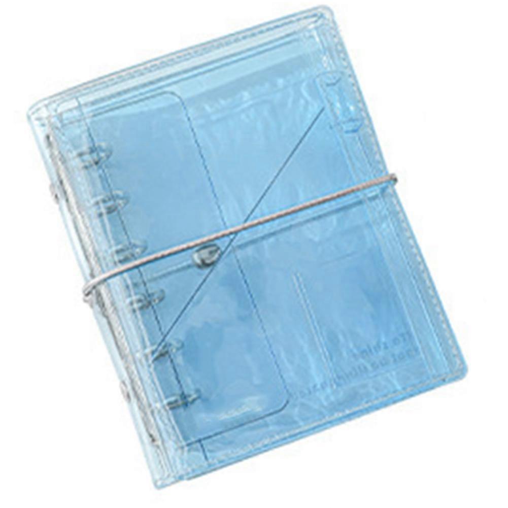 A7 Clear Refillable Notebook Tri-Fold Accordion Journal for Students