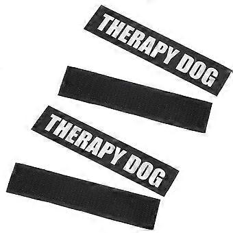 2 paar hondentuig stickers vest patches reflecterende hond harnas patches