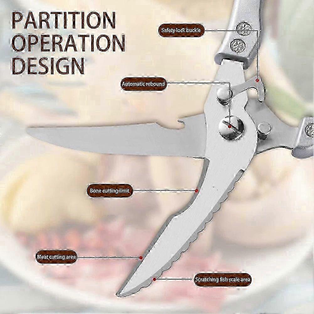 Precision Stainless Steel Kitchen Scissors
