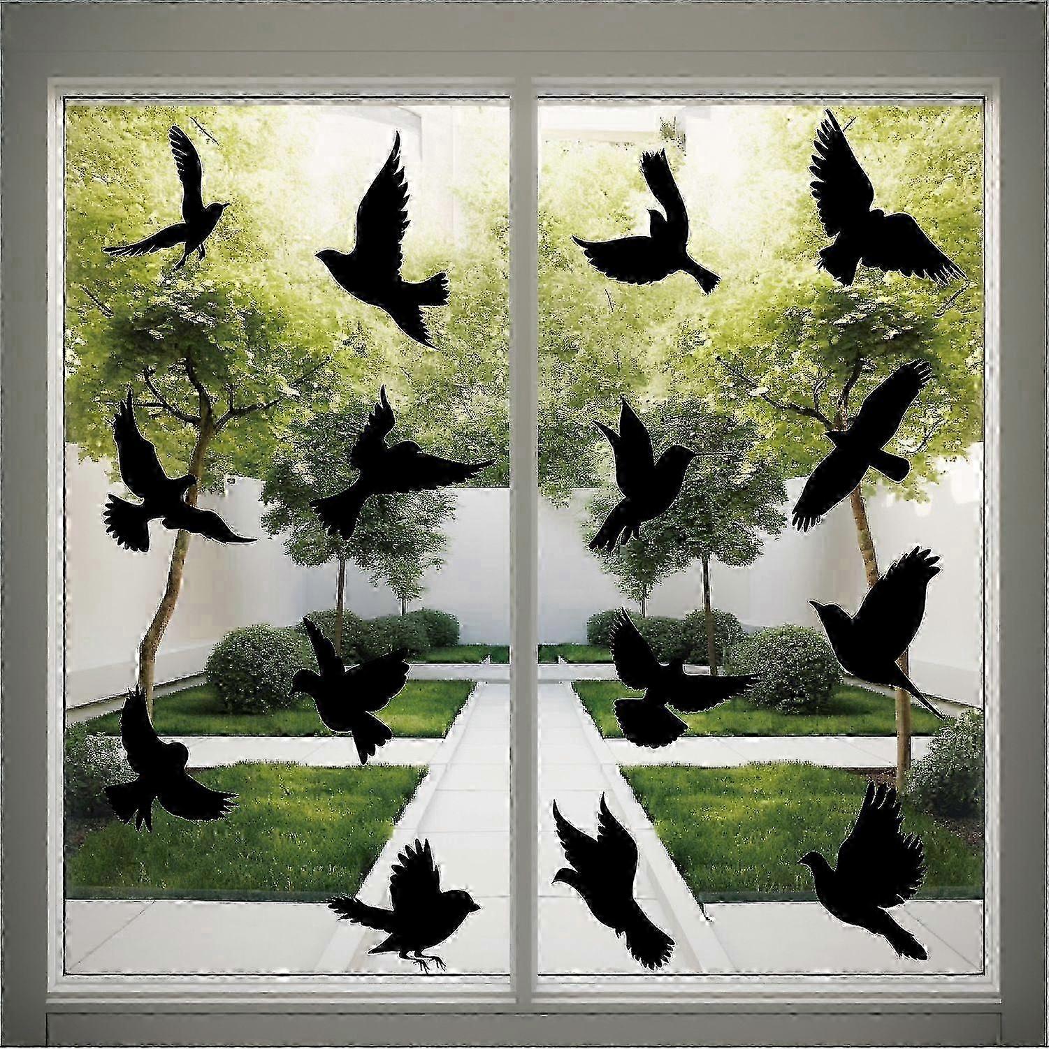 Frosted Reusable Bird Collision Stickers