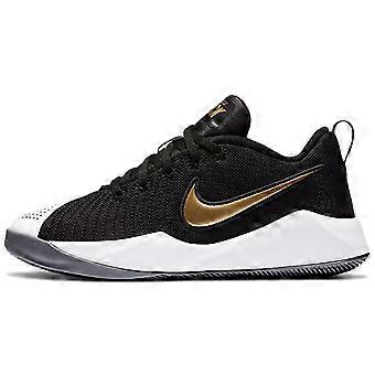 Nike Team Hustle Quick 2 Black Metallic Gold GS AT5298-010
