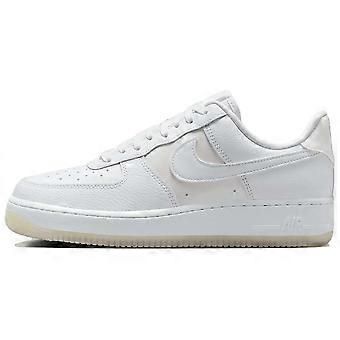 Nike Air Force 1 leren lage skateboard schoenen voor dames, wit IH3204-100