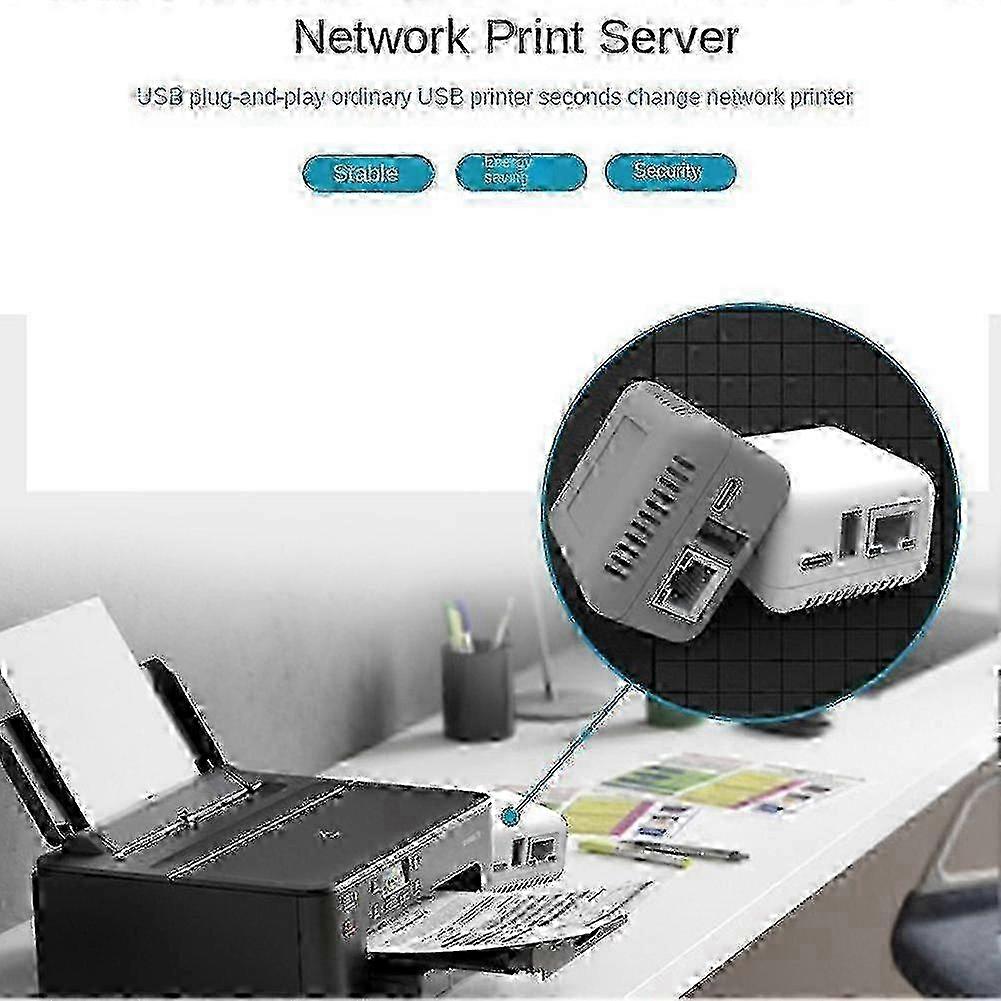 Mini Ethernet USB Print Server