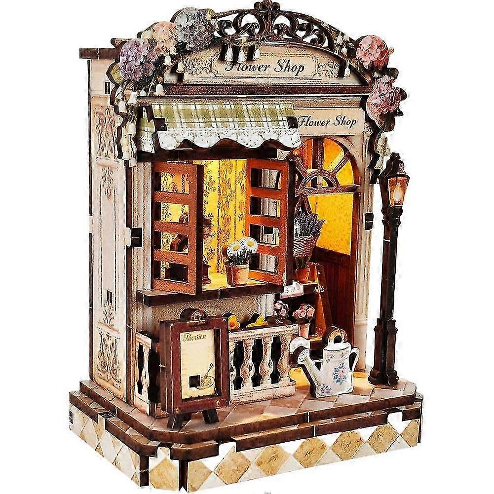 Desktop Wooden Mini House Diy Kit