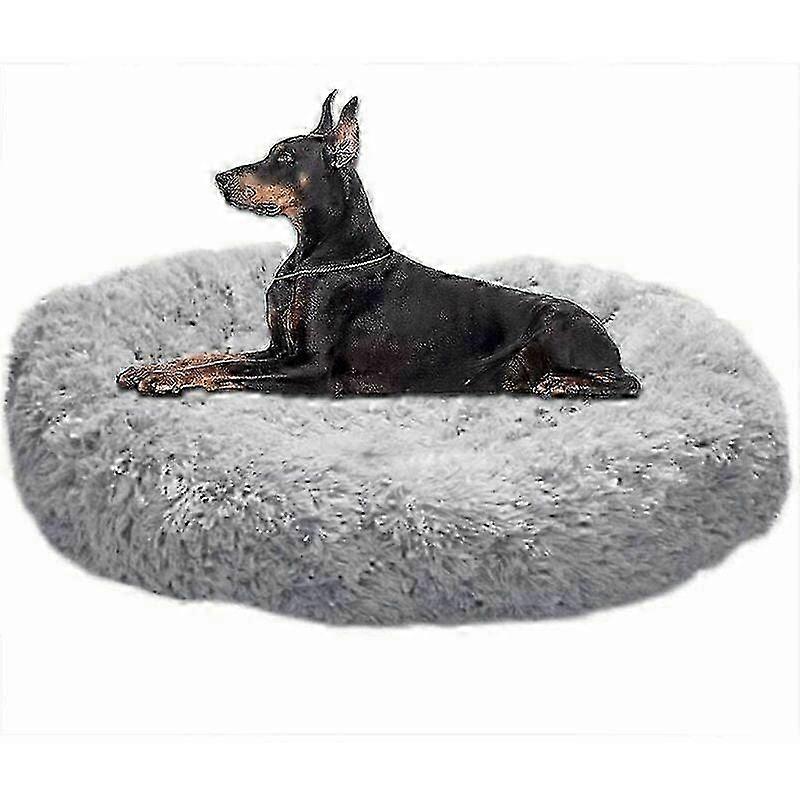 Soft round dog bed extra