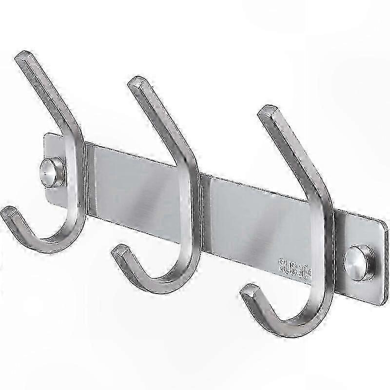 SUS 304 3-Hook Bathroom Wall Hook