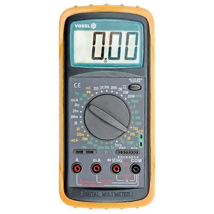 Multimètre numérique VOREL avec mesure de la température