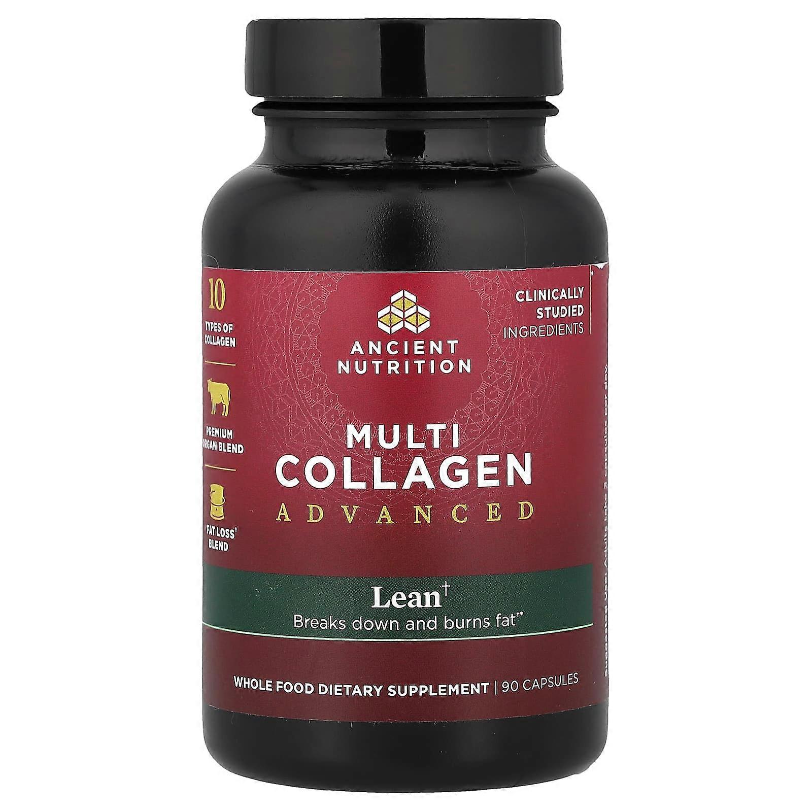 Ancient Nutrition, Multi Collagen Advanced, Lean, 90 Capsules