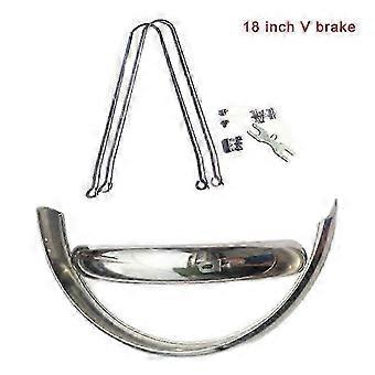 18 tum 20 tum Retro Road Bicycle Guard Cykel Fender Rostfritt stål Stänkskärm fram bak Fender Cykeltillbehör18 tums V Broms SZRH A-S