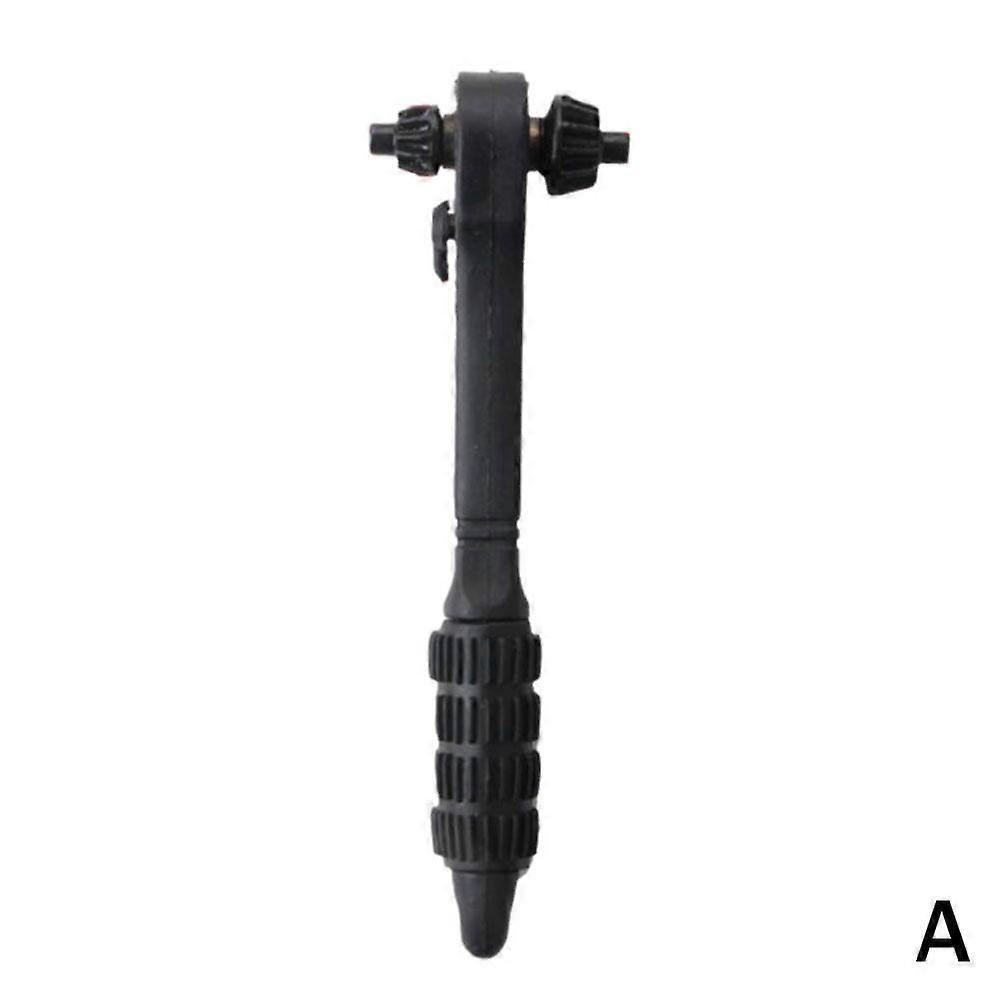 Dual-End Ratchet Drill Chuck Key