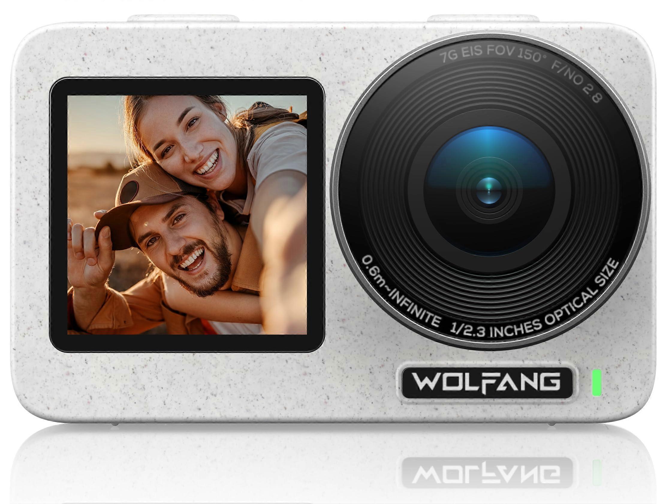 Waterdichte actiecamera 4K60fps, dual screen, live streaming