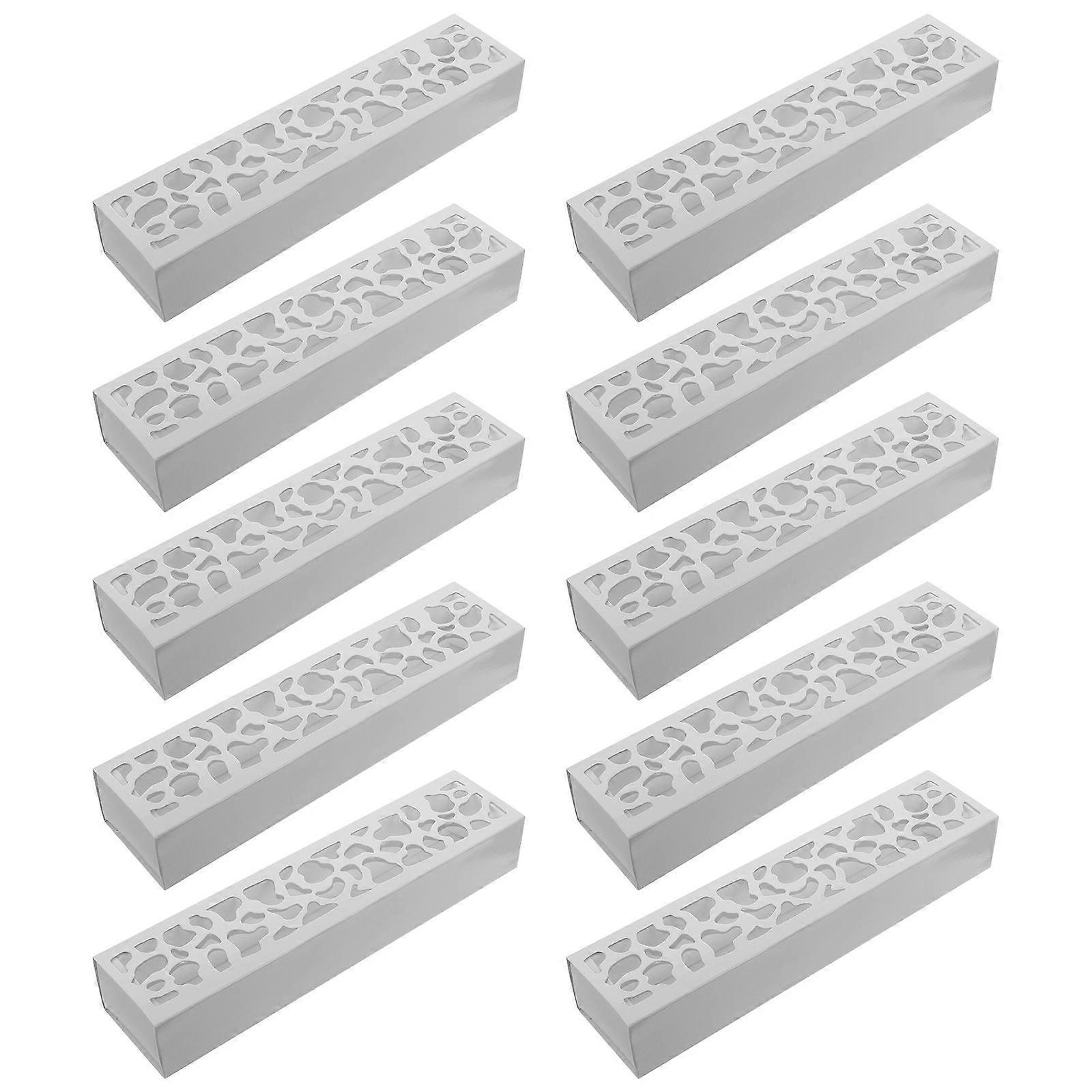 Macaron Case Paper Box compatible with Bakery Storage 10Pcs White Cookie Box