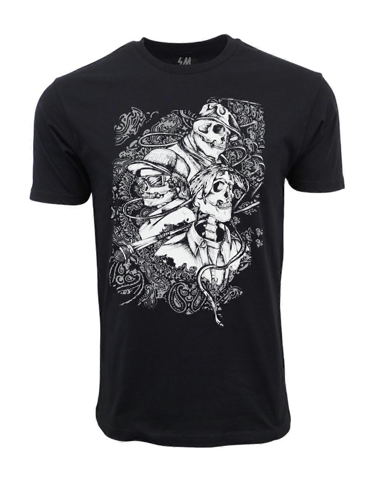 Easy E - Tupac - Big skully Graphic T shirt
