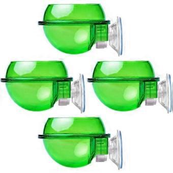 4pcs Reptile Feeder Bowls with Suction Cups,Wall-Mounted Lizard and Gecko Feeding Dish Set,Anti-Escape Terrarium Water and Food Basin_yzae