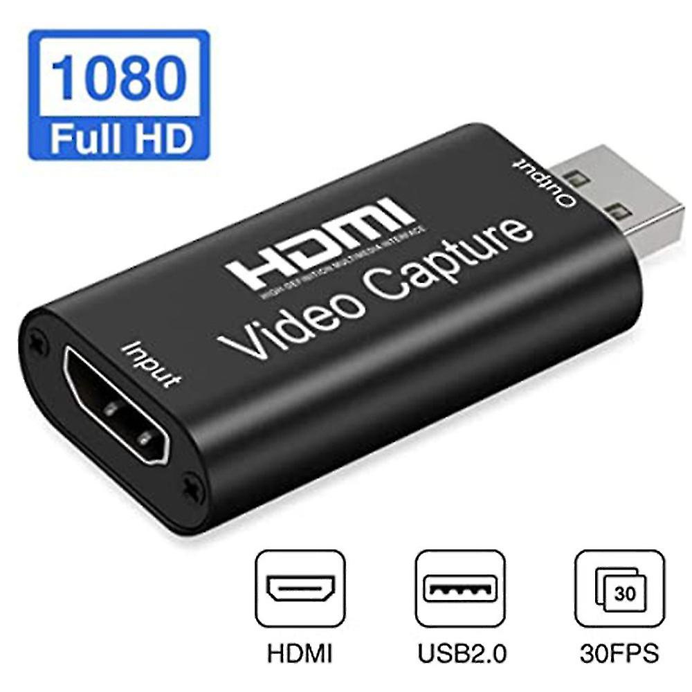 1080p Full Hd Hdmi To Usb2.0 Video Capture Card Screen Record Game Video Live Streaming Recorder