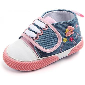 Veeki Baby Boys Girls Sneakers Soft Infant Crib Shoes Anti-slip Lightweight Toddler First Walkers--- Pink13cm