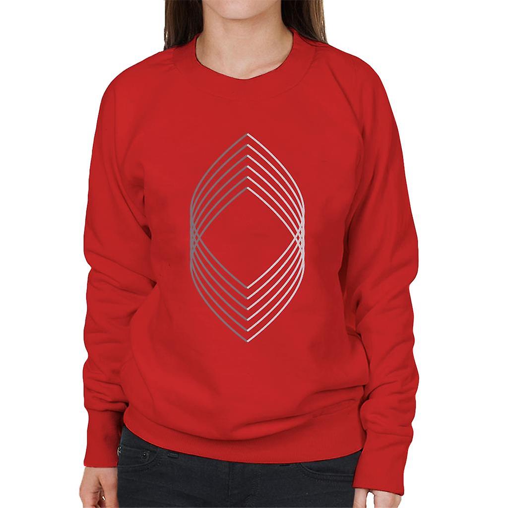 Geometric Shape Half Diamond Women's Sweatshirt