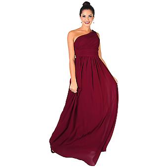 KRISP Women Maxi Dress Formal One Off Shoulder Gown Chiffon Evening Wedding Party 8-20