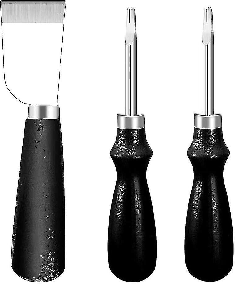 Polarized Slope For Leather Cutting Process Diy Leather Edge Tool (black 3pcs)