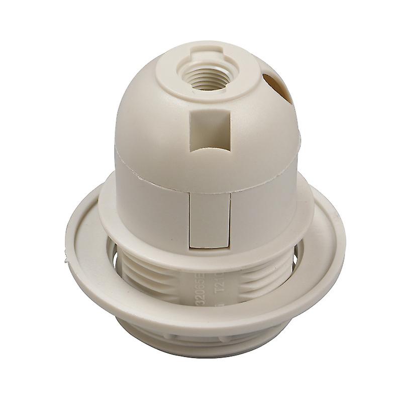 E27 Thermoplastische enkele ring socket Wit