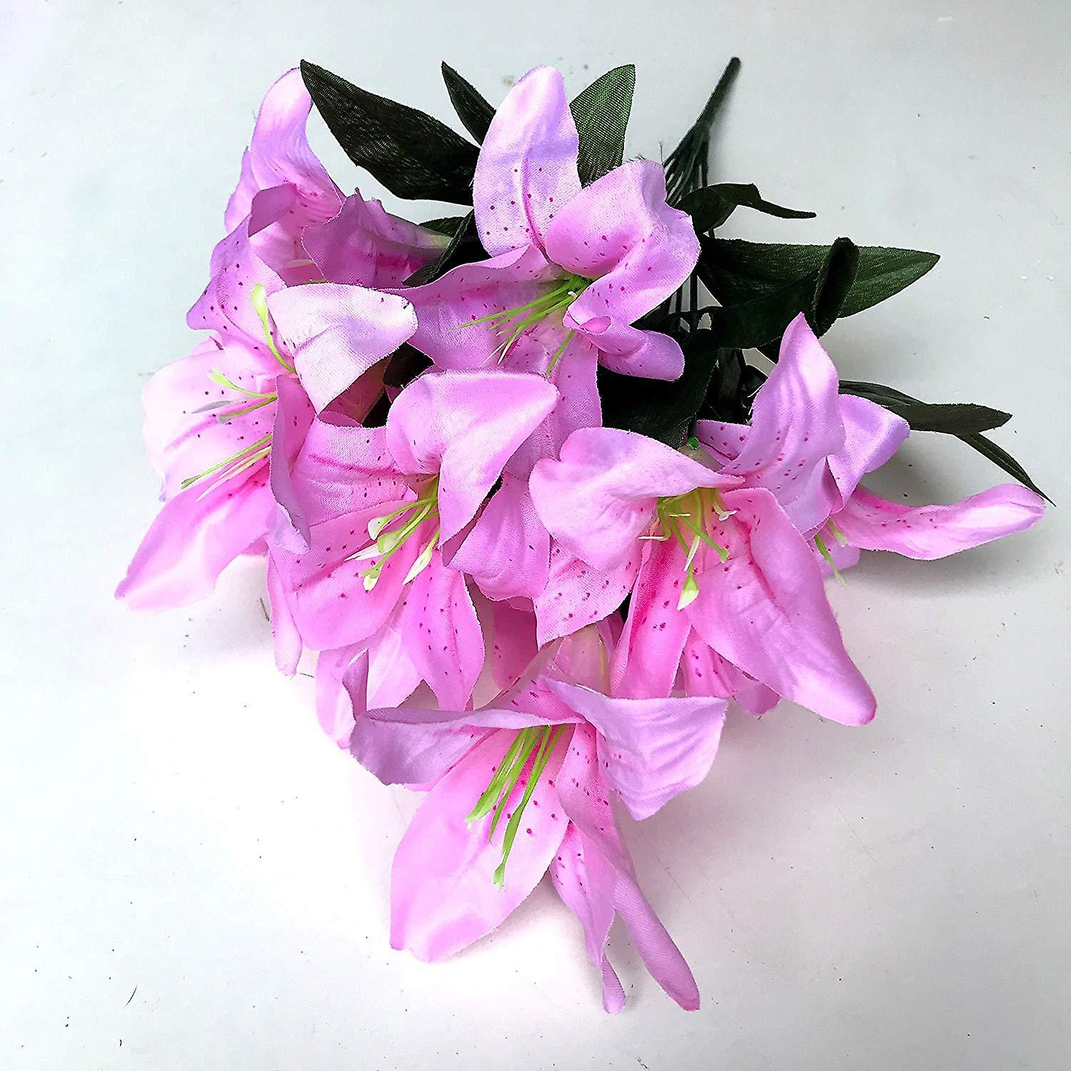 Meilleur spray artificiel de lys 45cm Baby Pink Stargazer