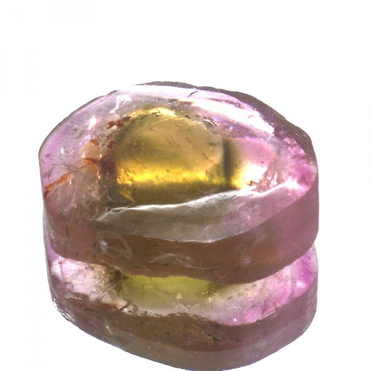 6,00ct.watermelon Tourmaline Slice Cut awo40