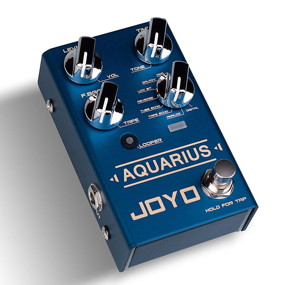 Joyo R-07 Aquarius Looper + Delay Pedal Effect Digital Delay Pedal 8 For Electric Pedal Guitarra Pedalboard Effector