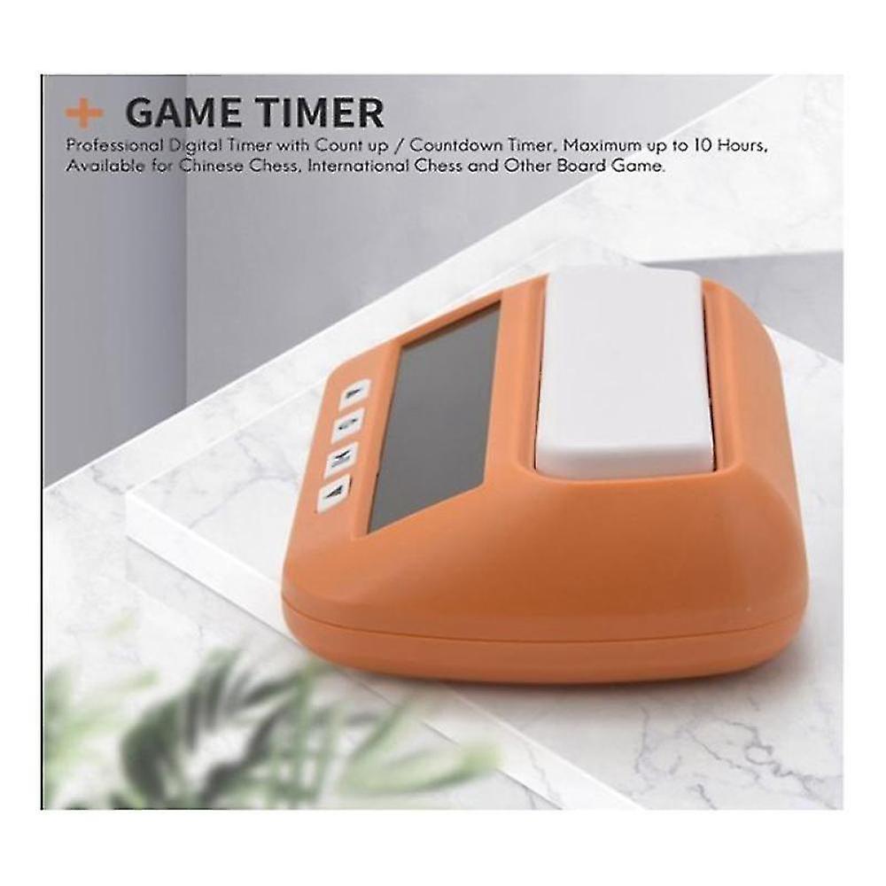 New Professional Chess Clock Digital Watch Count Up Down Timer Board Game Stopwatch,orange