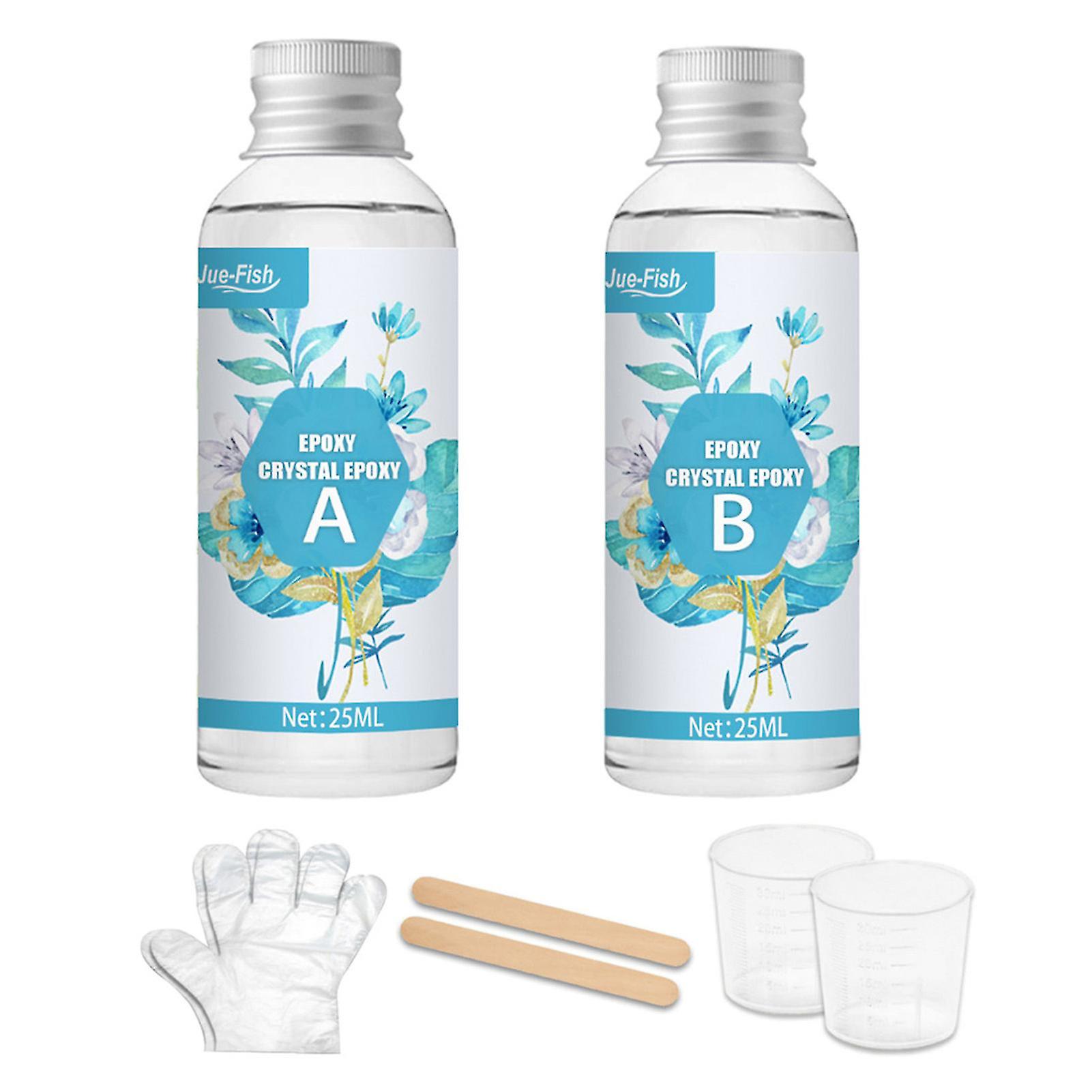 1 Set Epoxy Resin Bottled Strong Adhesive Liquid Ab Coating Casting Epoxy Hardener For Beginners