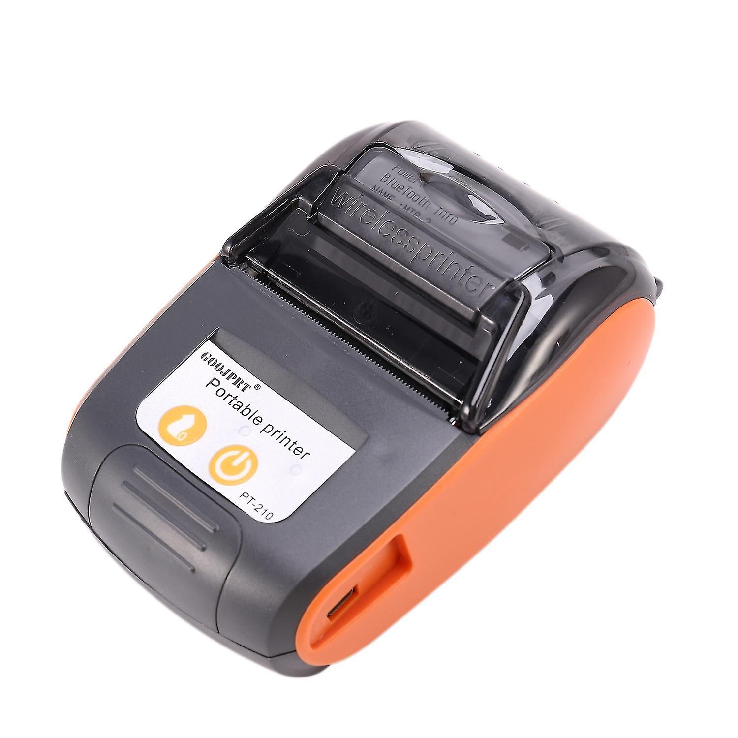 Pt210 58mm Bluetooth Thermal Printer Portable Wireless Receipt Machine compatible Windows Android Ios Eu-DT