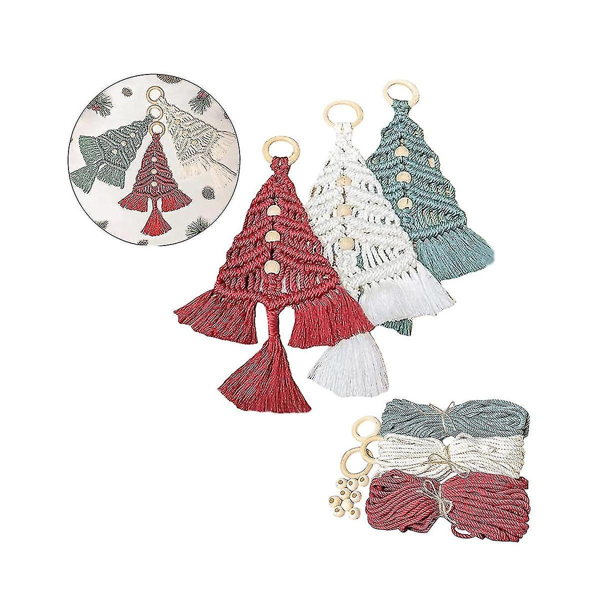 3pcs Diy Tree Macrame Kit, Macrame Woven Tree Diy Kit, Woven Macrame T ...
