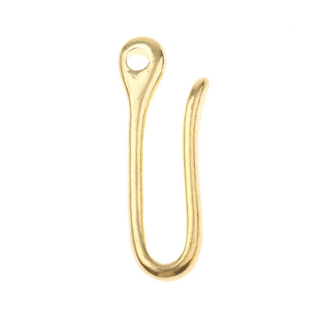 4.8cm Pocket Mini Brass Keychain Keyring Hook Key Chain Ring EDC Multi Tool