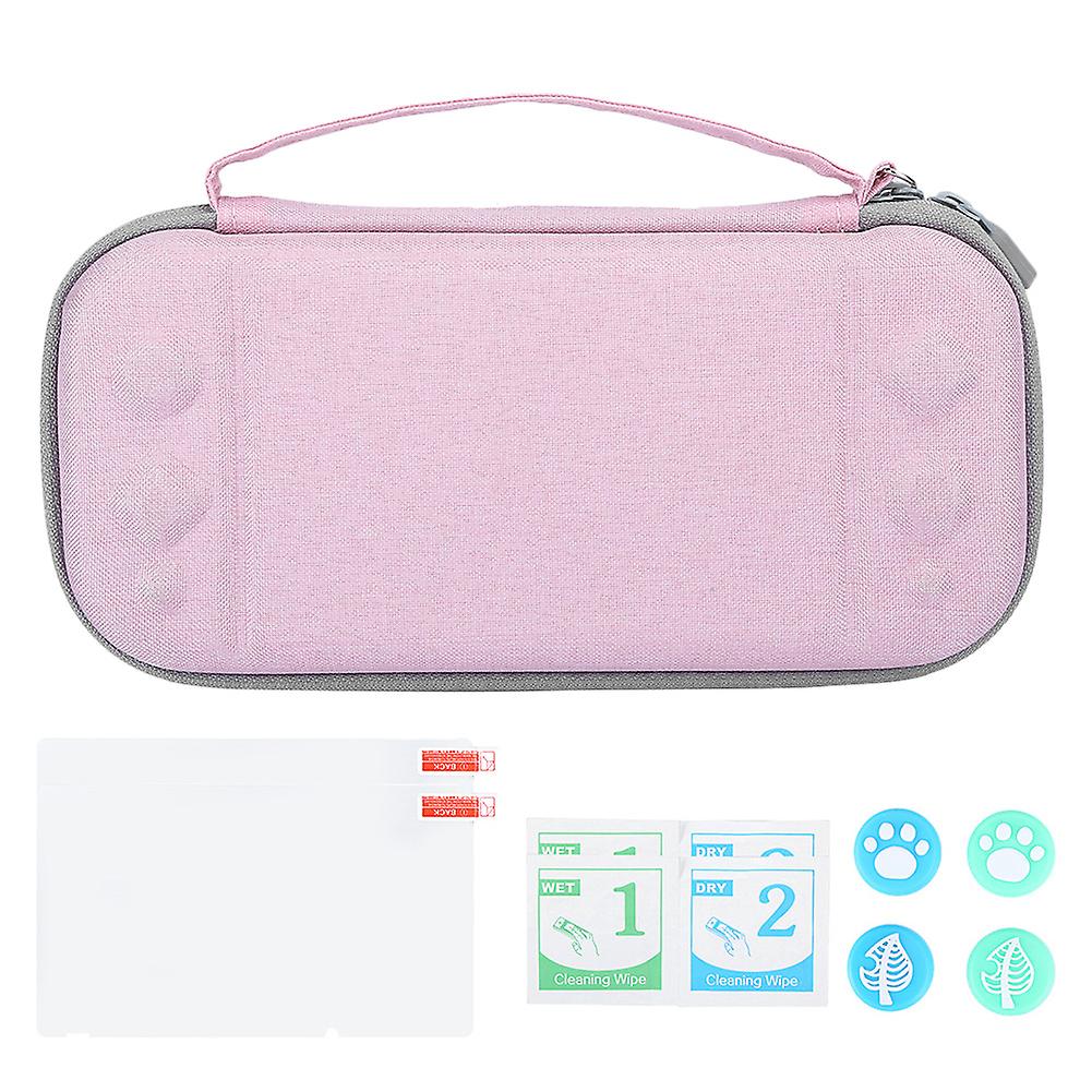 Pink Portable Protective Case for Switch/Lite - Durable, Waterproof, Anti-Slip Design