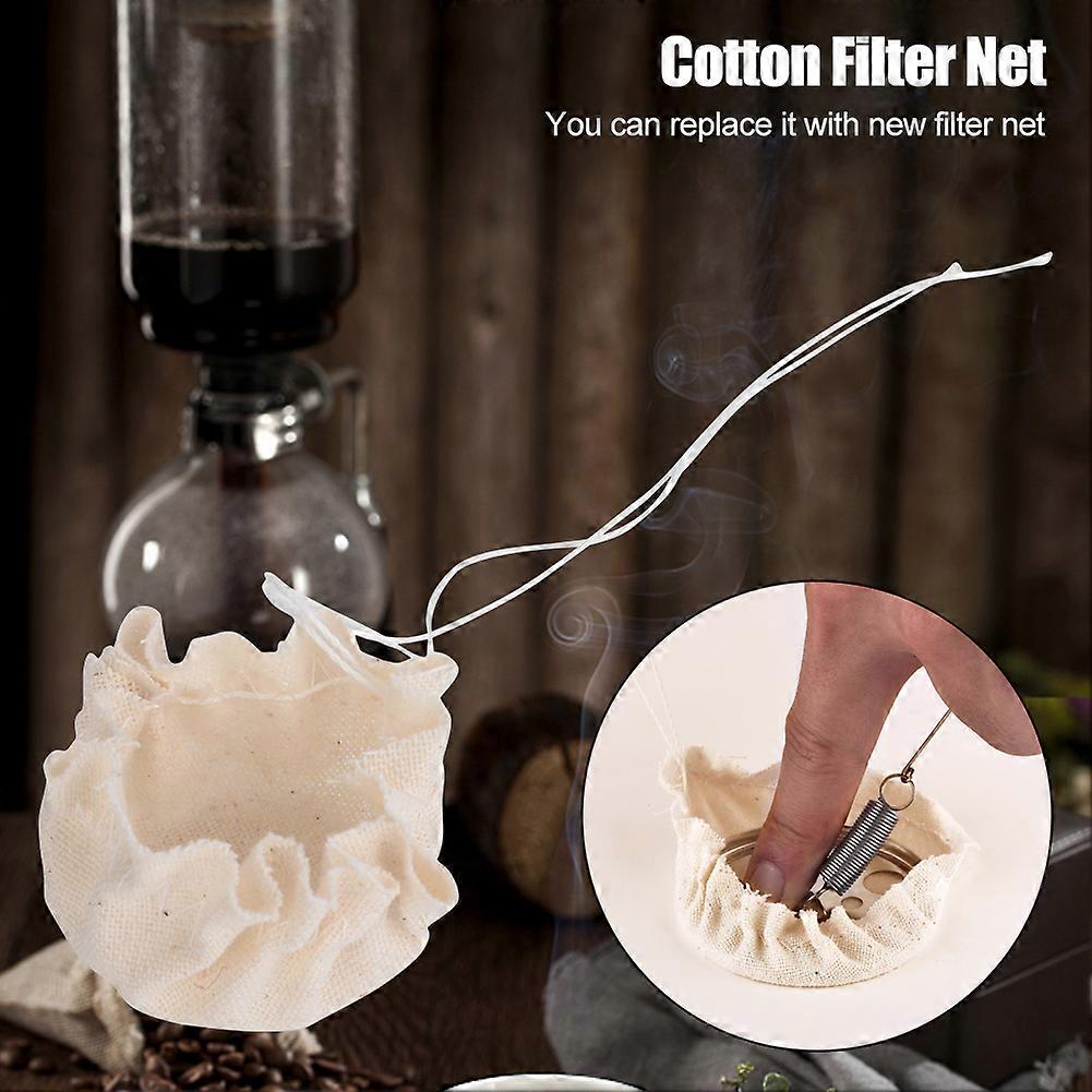 10pcs/ Set Replaceable Indispensable Cotton Safe Filter Net for Siphon Pot