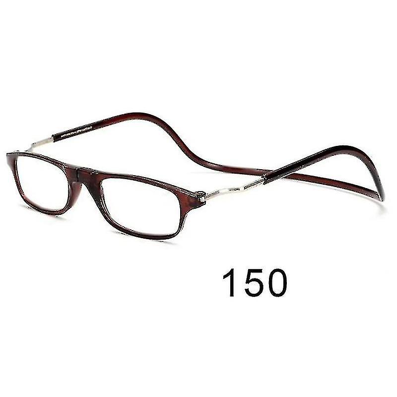 Flexible Magnetic Reading Glasses Hanging Neck Foldable Adjustable Clear Reading Glasses