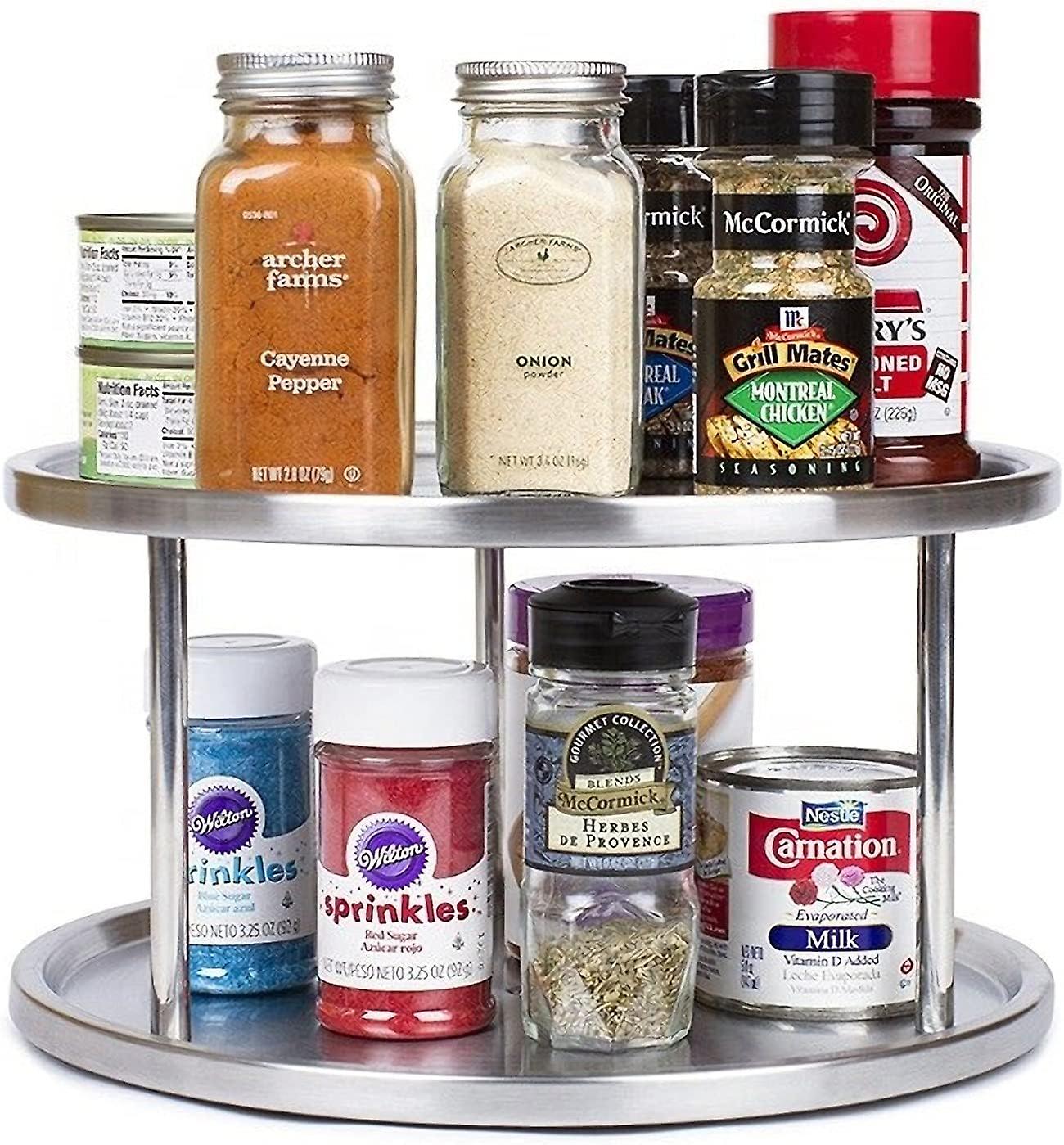 Multi-Function Rotating Spice Rack for Kitchen Storage, Rotating ...