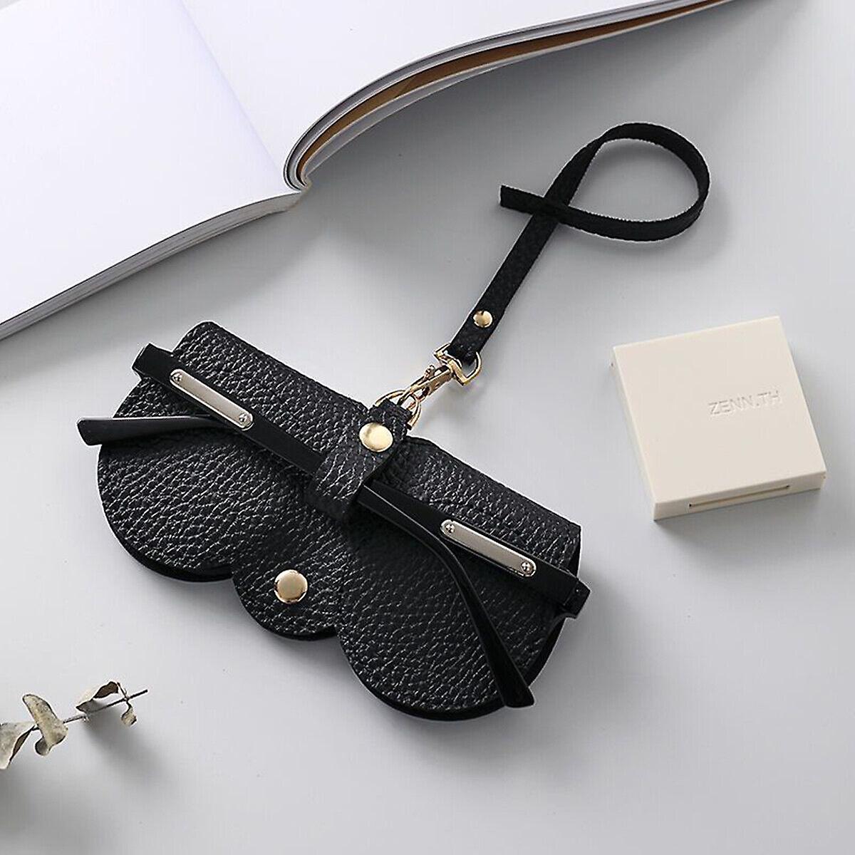 Soft Leather Sunglasses Bag Reading Glasses Eyeglasses Case Holder Storage Pouch