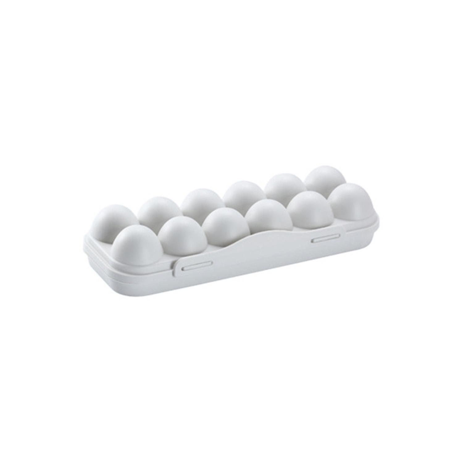 ZHOUBA Buckle Type Egg Storage Box with Lid PP Fresh Preservation Egg Organizer Kitchen Tools