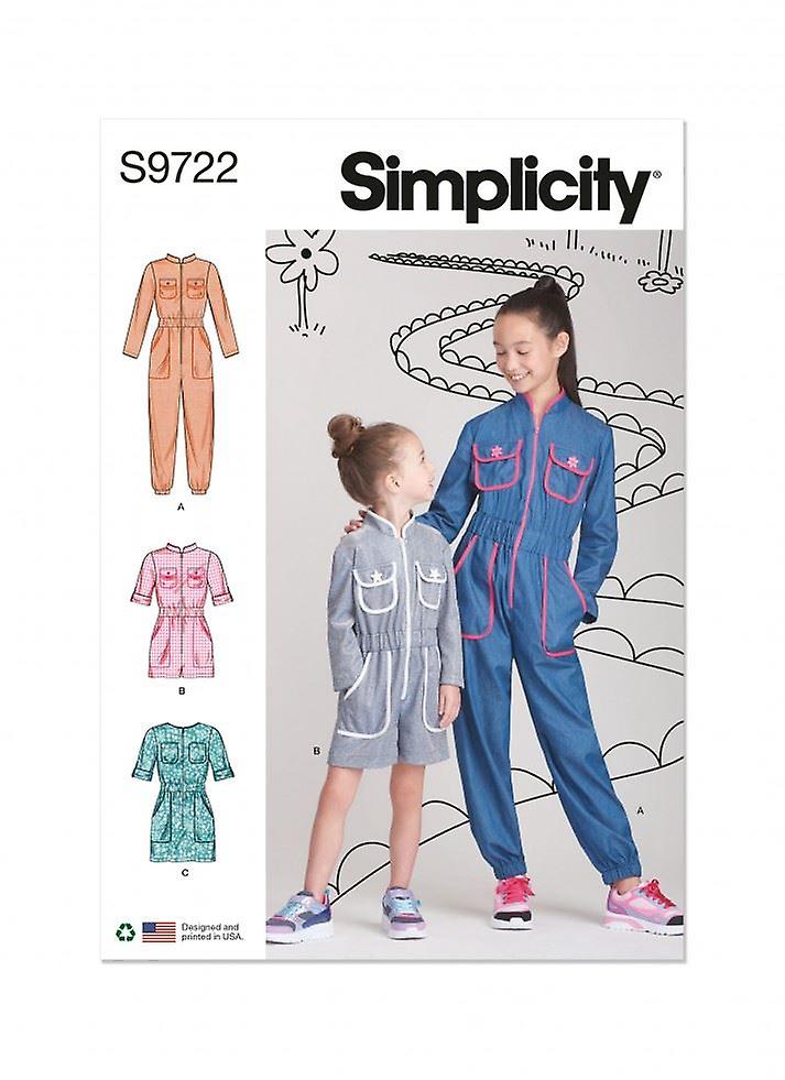 Simplicity Sewing Pattern 9722 Jumpsuits, Dresses HH (3-4-5-6)