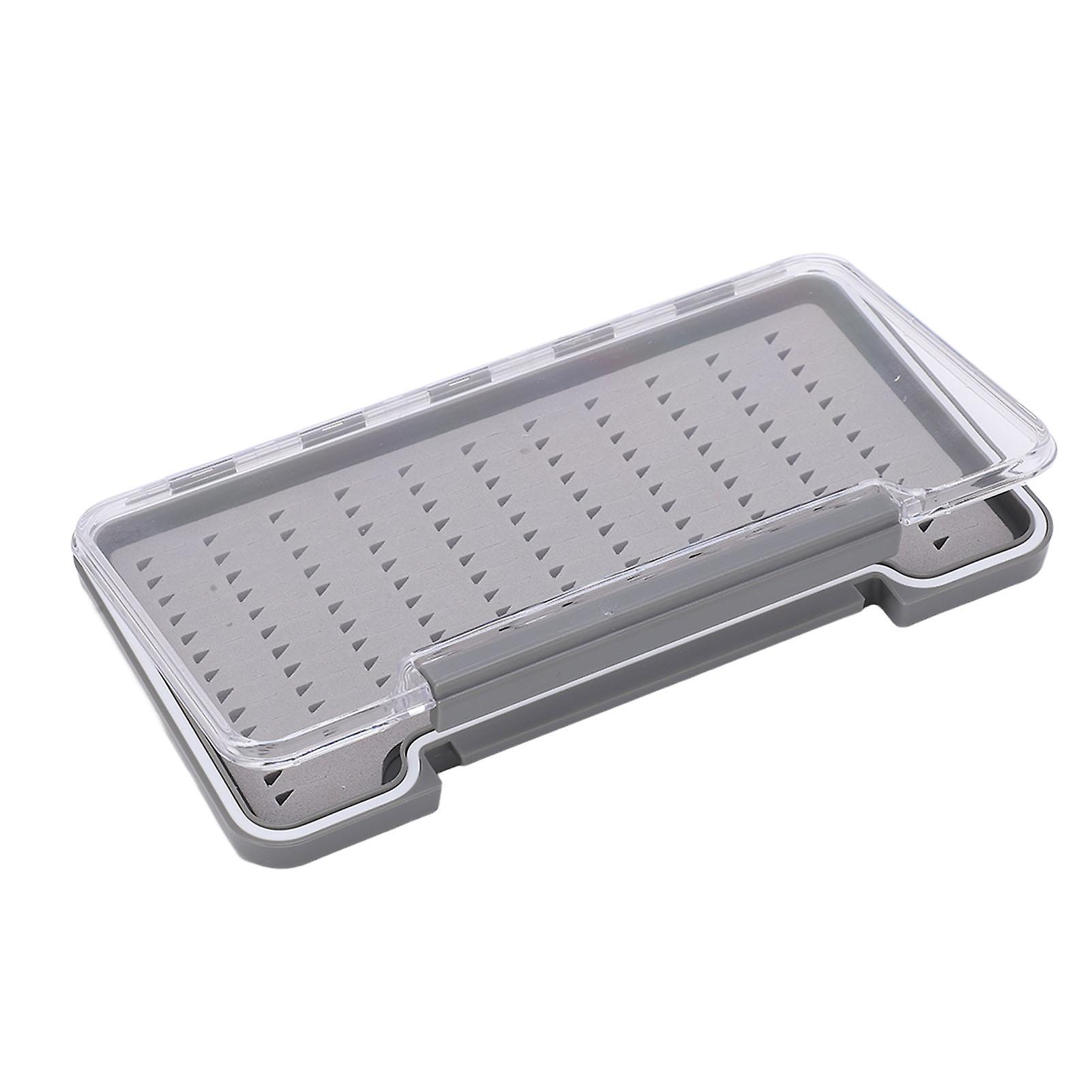 Fishing Flies Box Waterproof Lightweight Transparent ABS Shell Fishing Tackle Hooks BoxTriangular Hole