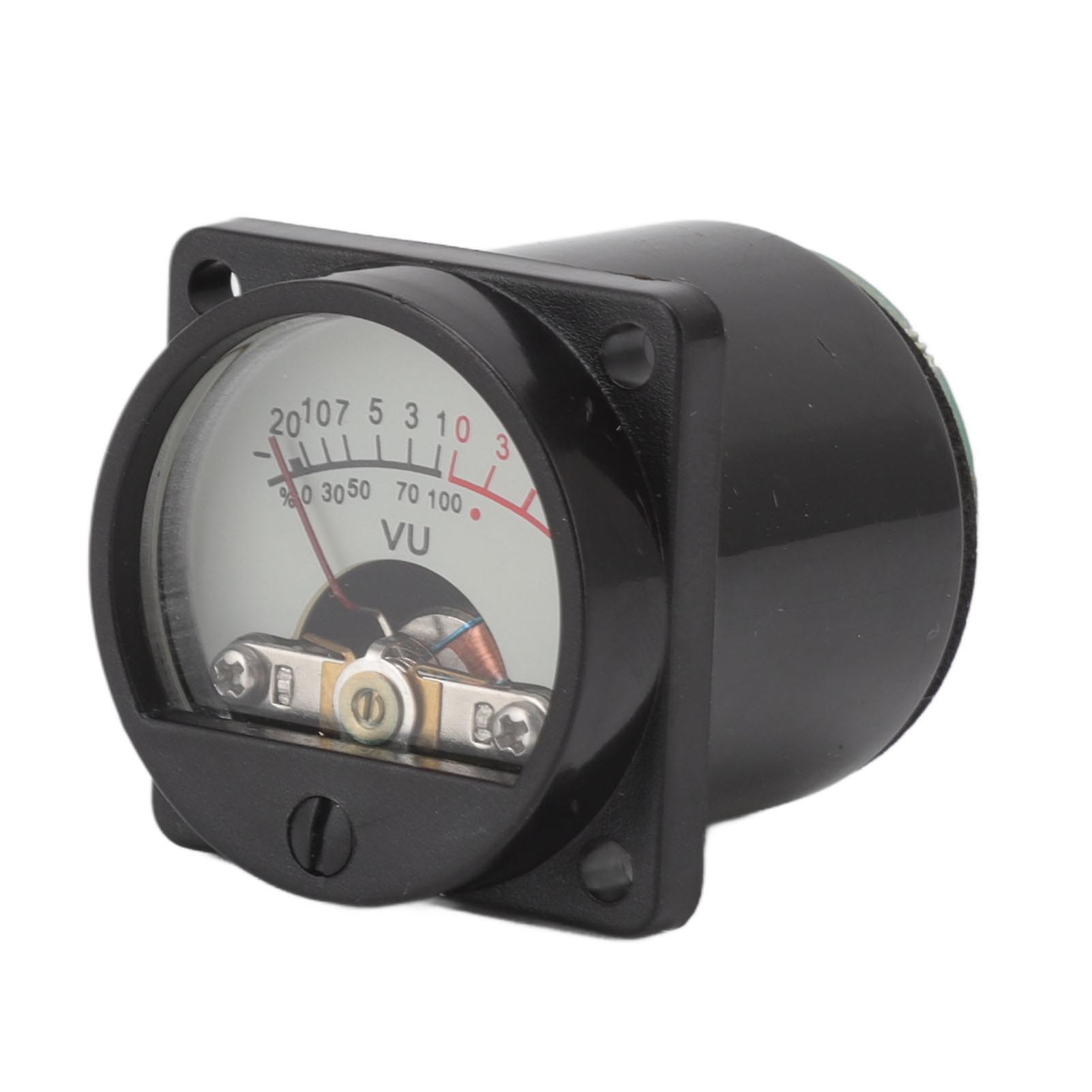 VU Panel Meter 500UA Audio Level Amp Meter 3.6x3.6x4.8cm Warm Light