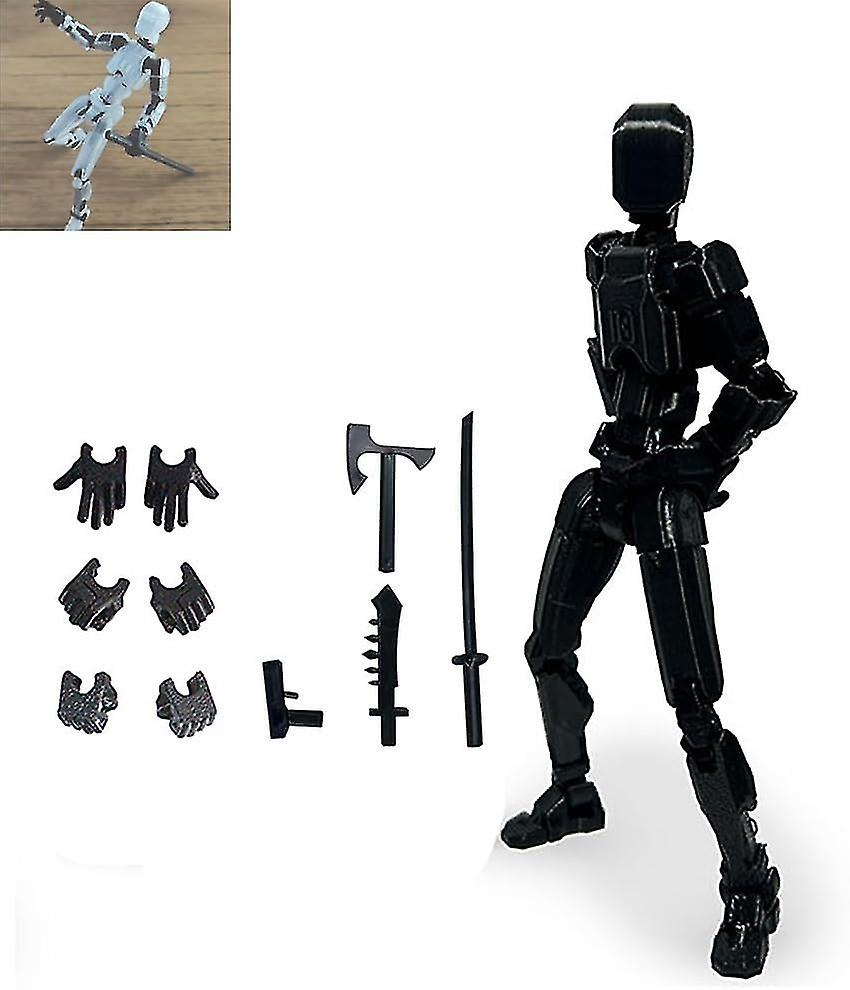 Figurine d'action T13, figurine d'action Titan 13, figurine d'action robot, imprimée en 3D avec articulation complète pour animation image par image