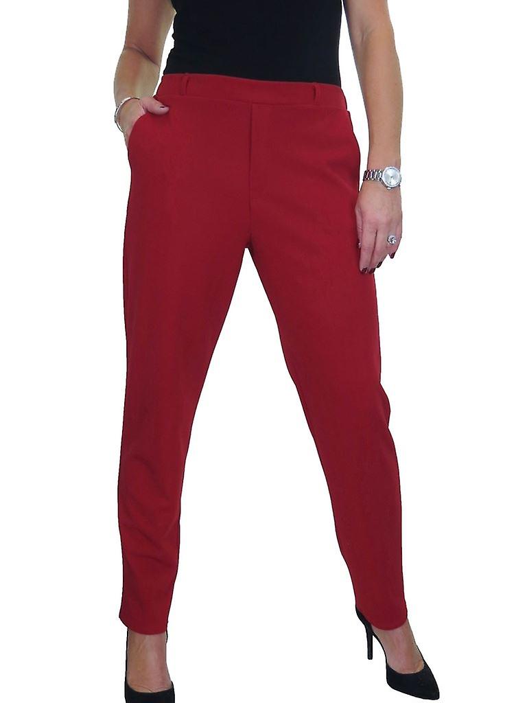 icecoolfashion Women's Smart Scuba Crepe Tapered Trousers