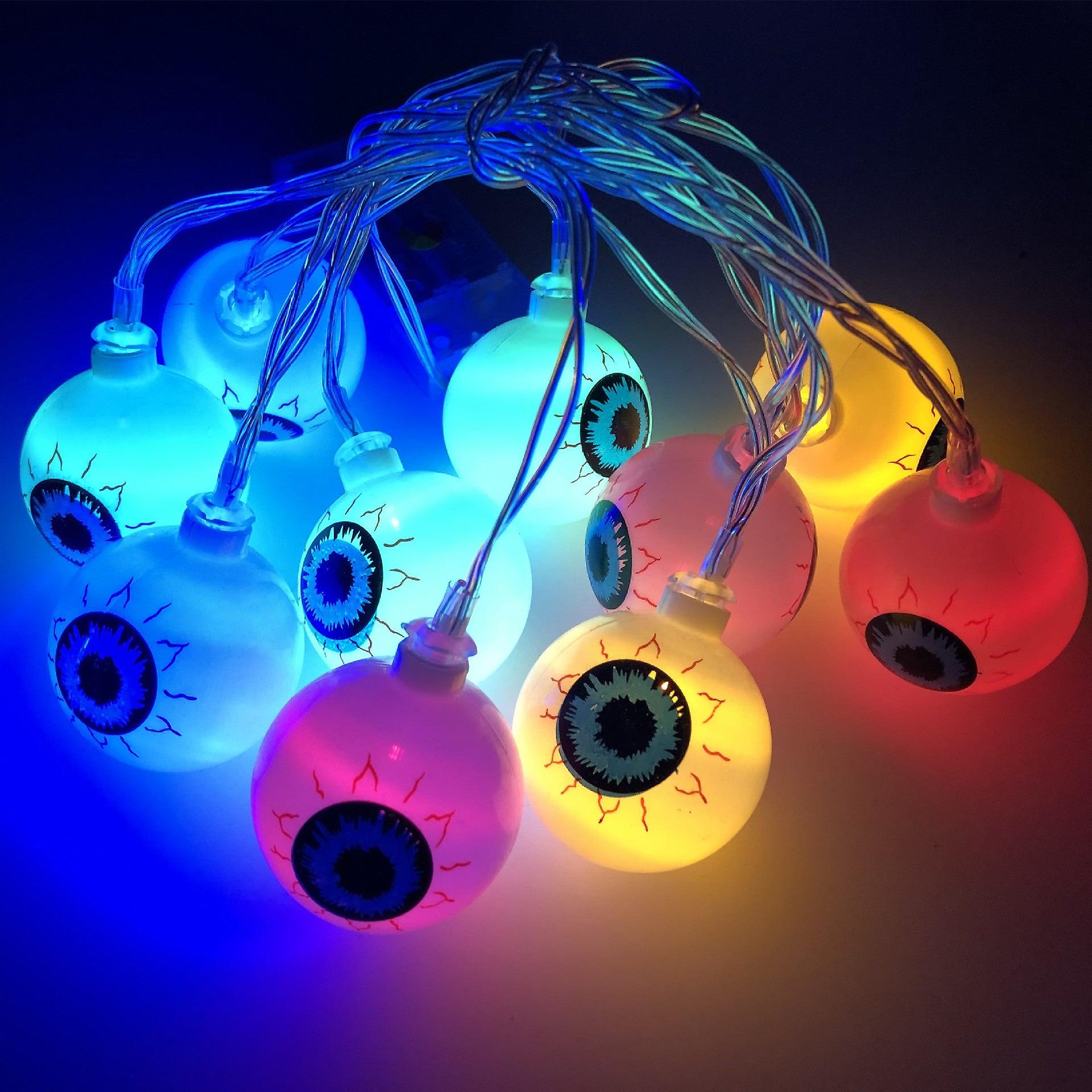 Halloween Xmas Christmas Gifts Decoration Led Pumpkin Ghost Eyeball Lighting Chain Eyeballs Skull Carnival Party
