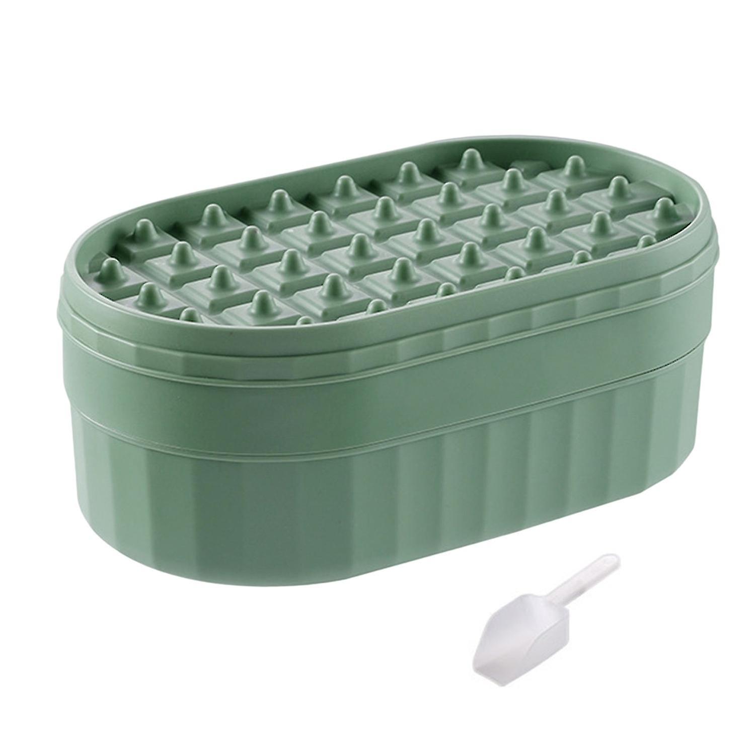 1 Set Ice Cube Tray Large Capacity Multi-layered Flexible Stackable No Odor Widely Used Dustproof 36
