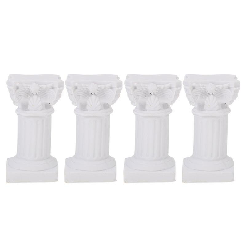 4pcs Roman Column Candle Holders