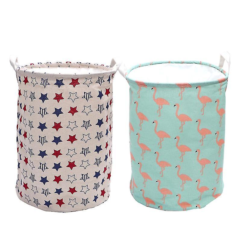 2pcs Foldable Laundry Basket