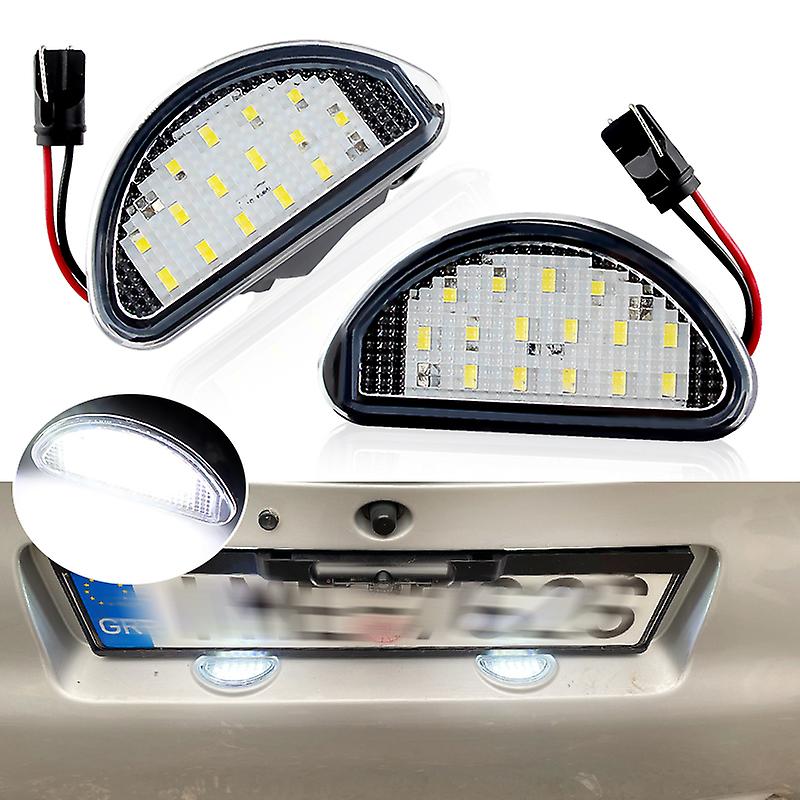 1pair 15 Smd Led Car Licence Number Plate Light Lamp White Accessories Parts For Toyota Aygo Mk I 2005-2014 Signal Lamp