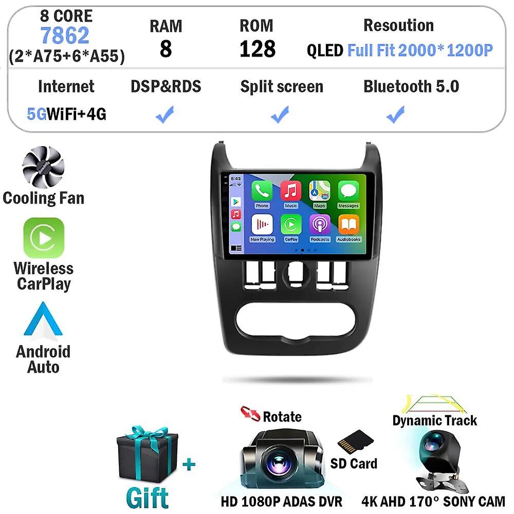 Android 13 For Lada Largus 2012-2020 Qled Ips Gps Sim Navigation Carplay Radio Multimedia Video Player Car Dvr Auto 360 Camera